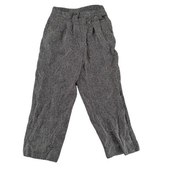 Vintage Tamotsu New York Black and Gold Polka Dot Trousers Pants 6 Career - Picture 1 of 7